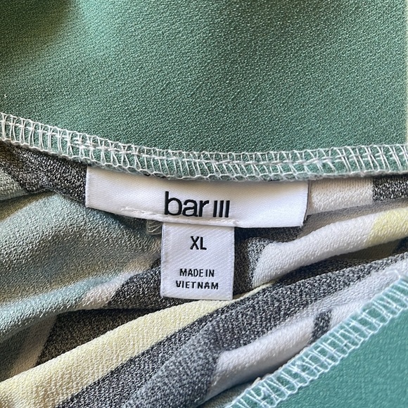 Macy's Bar III Matching Top and Pants Striped Set - Picture 15 of 16